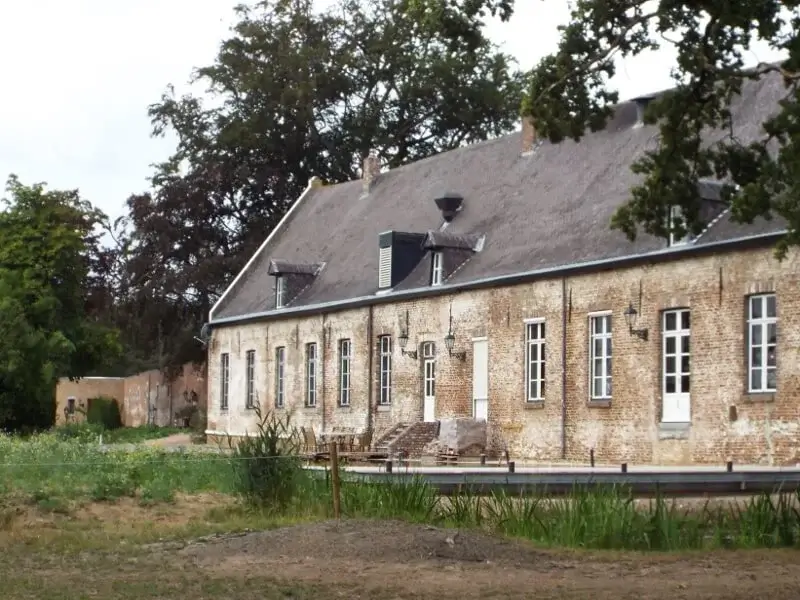 building on the domain of the castle