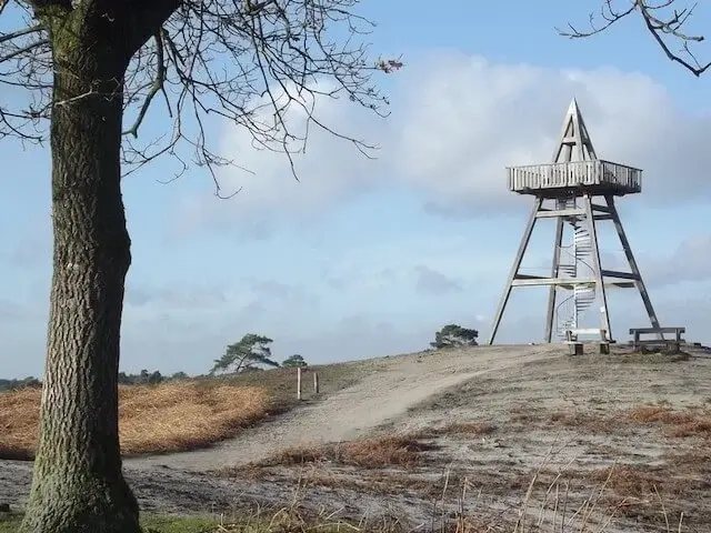 watch tower on a sand dune