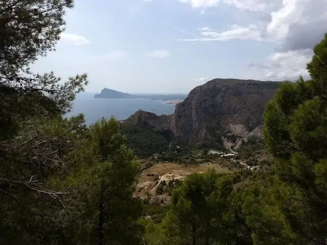 view on the Mediterranean Sea