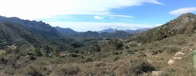 panoramic view on the surrounding mountains