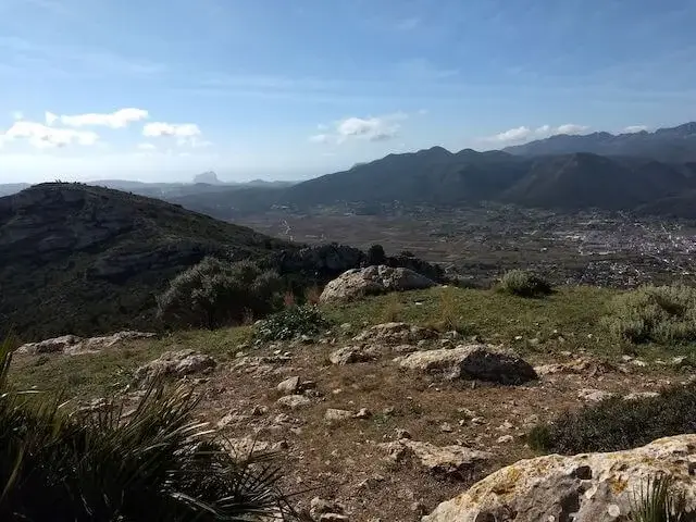 panoramic view on the mountains