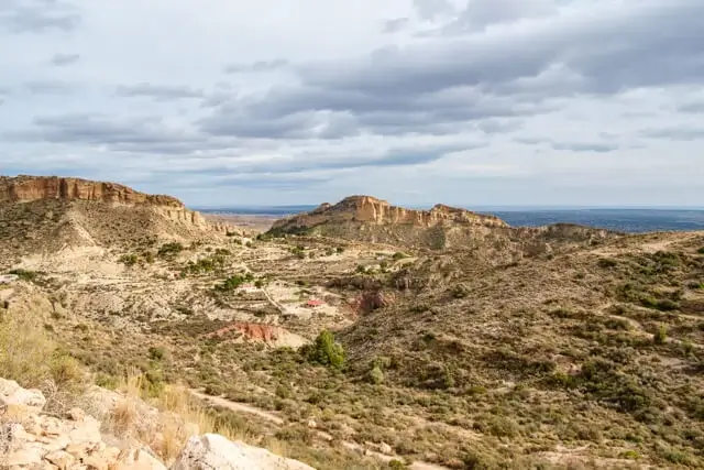 the arid landscape of the Sierra de Crevillent