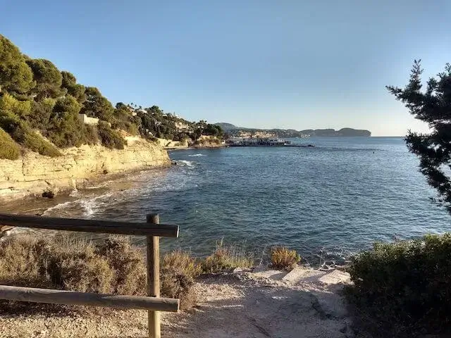 view on the coastline