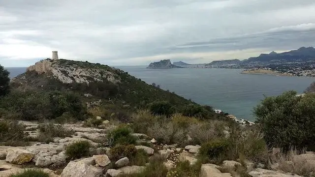 Naar de uitkijktoren van Moraira