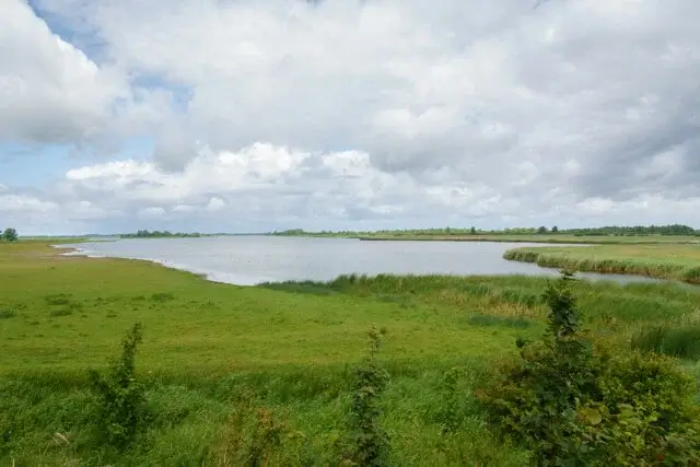view from the platform on the Dokkumerdiep