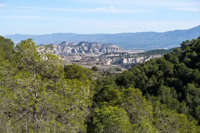 uitzicht op de barranco de gebas