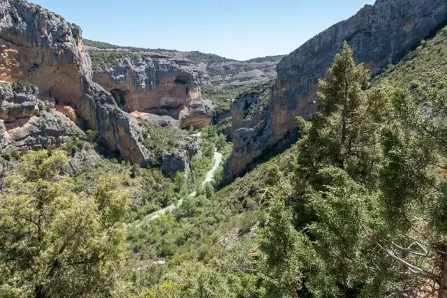 prachtig zicht op de kloof en de rio vero