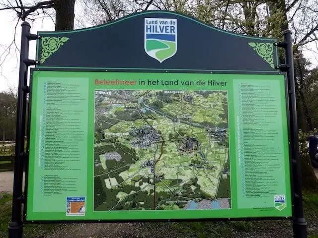 informatiebord over het land van hilver