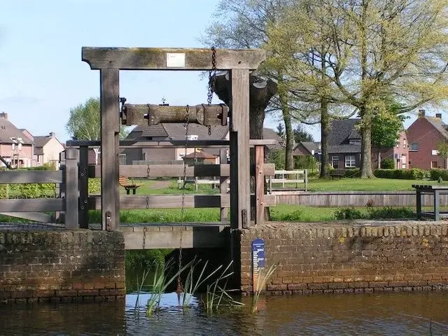 stuw bij de watermolen
