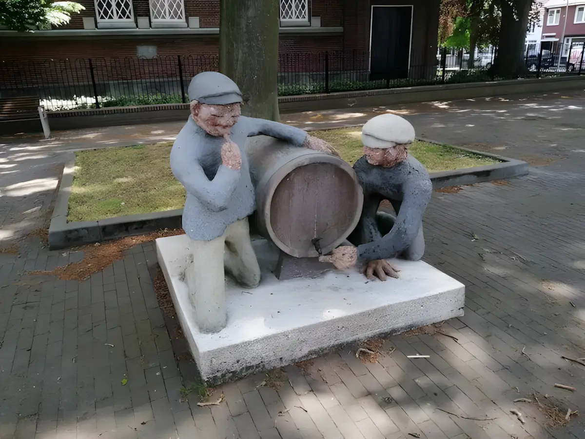 standbeeld van de Stropelekkers