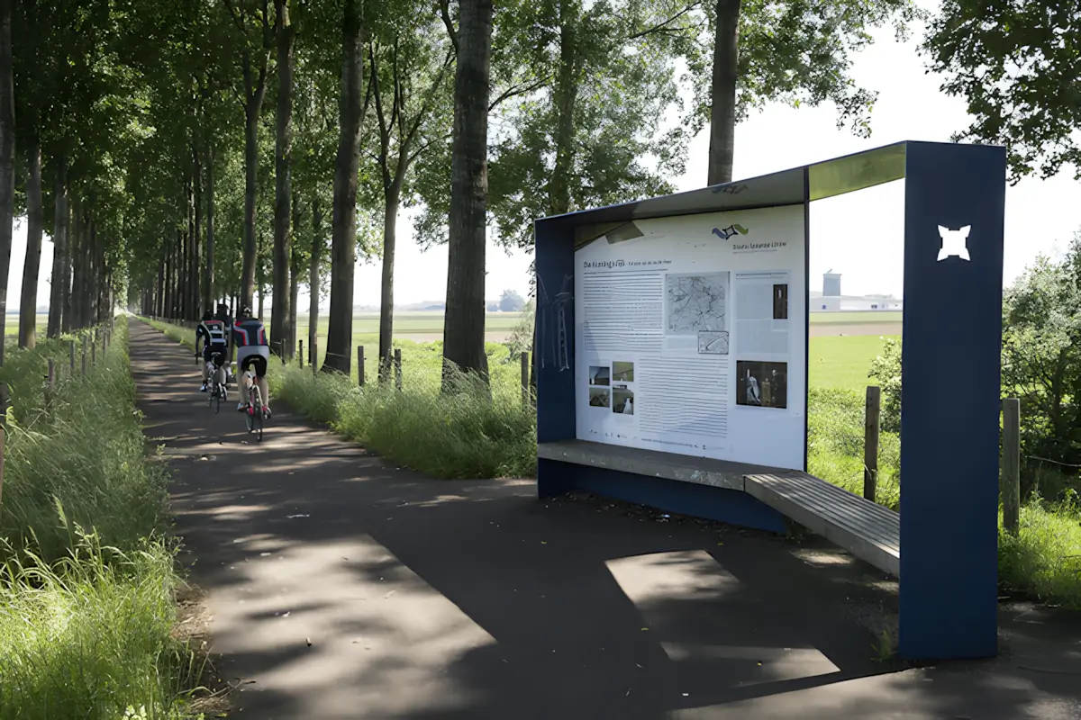 informatiebord aan de koningsdijk