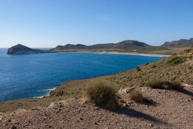 in a distance the beach of genoveses