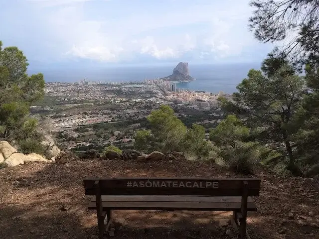 beautiful view of Calpe and the famous Peñón de Ifach