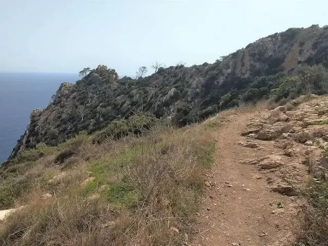 pad naar de top van de Peñón de Ifach