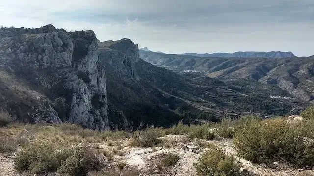 mooi panorama op de top