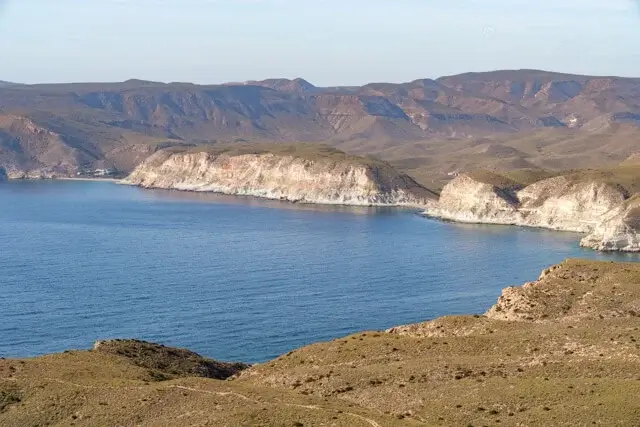 view on the coastline from the mesa roldan