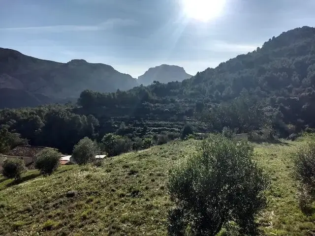 aan de rand van het dorp