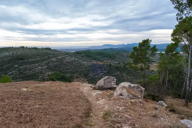 uitzicht vanop de kam van de Racó de Puig