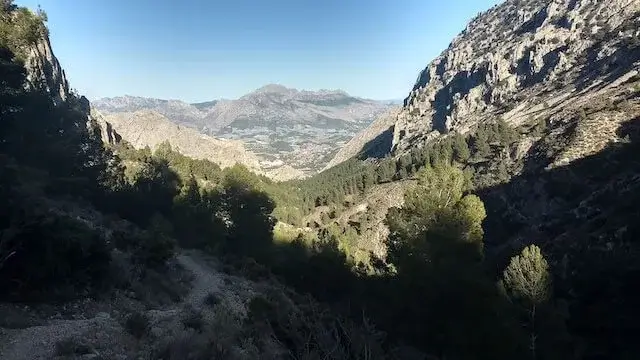 mooi zicht op de vallei