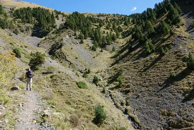 nice mountain path above the valley