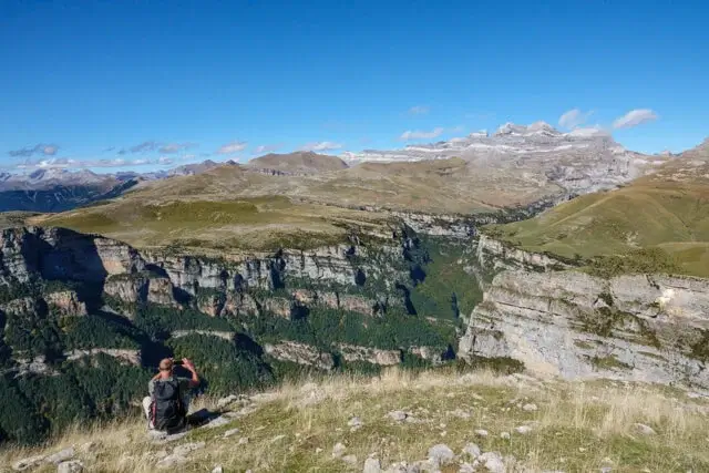 uniek uitzicht op de kloof van Añisclo en Monte Perdido