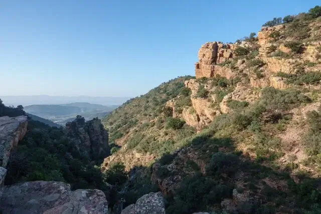 hoog boven de barranco de ajuez