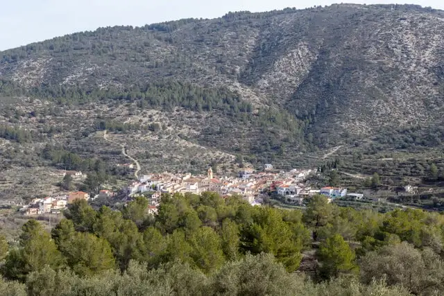 zicht op de vallei van Guadalest