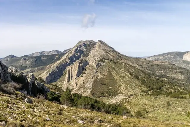 uitzicht vanop de top van de penya el castellet