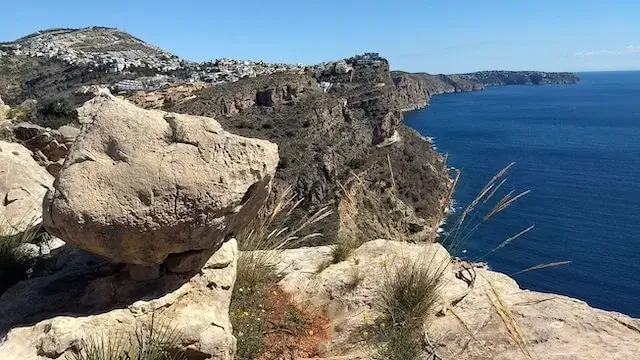 prachtig zicht op de baai van moraira