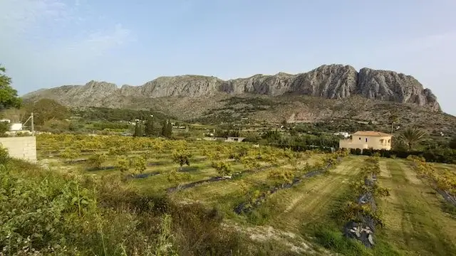 zicht op een berg