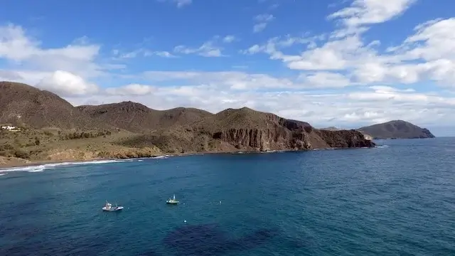 nice view on the bay of La Isleta del Moro