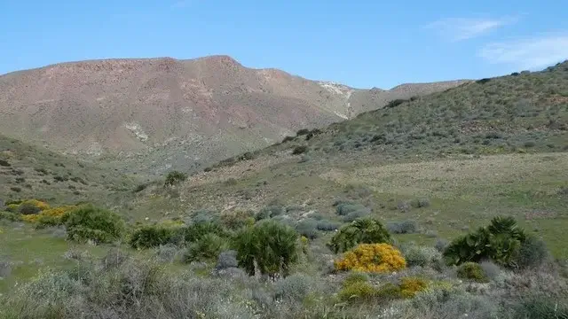 zicht op het natuurpark cabo de gata