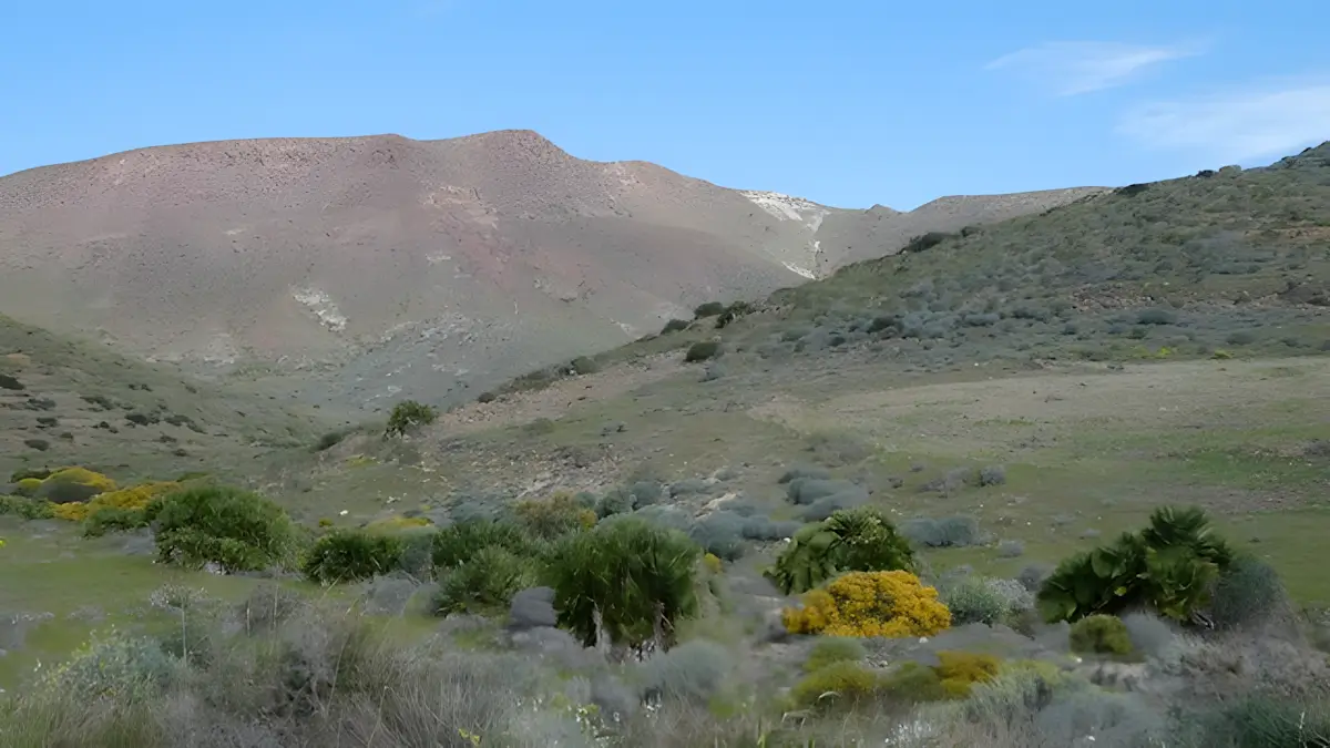 zicht op het natuurpark cabo de gata